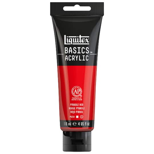 Liquitex BASICS® Acrylic Paint, 4 oz in 321 Pyrrole Red | Michaels®
